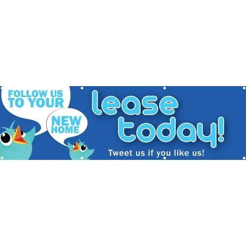 Horizontal Semi-Custom Banner, Social Tweet, 10 ft X 3 ft Horizontal Semi-Custom Banner, Social Tweet, 10 ft X 3 ft