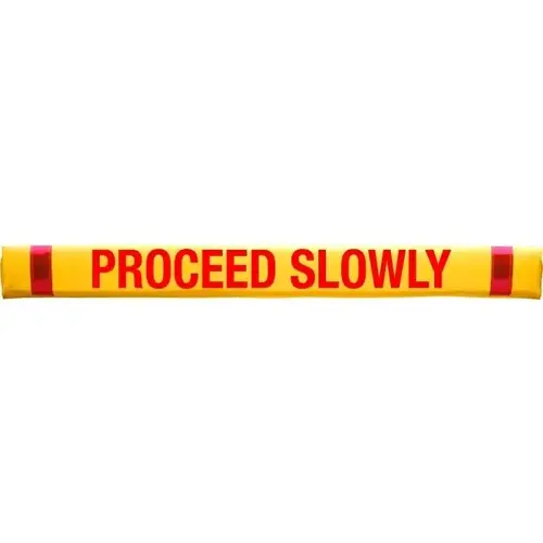 Gate Arm Sleeve, Yellow Stock Legend Proceed Slowly Gate Arm Sleeve, Yellow Stock Legend Proceed Slowly