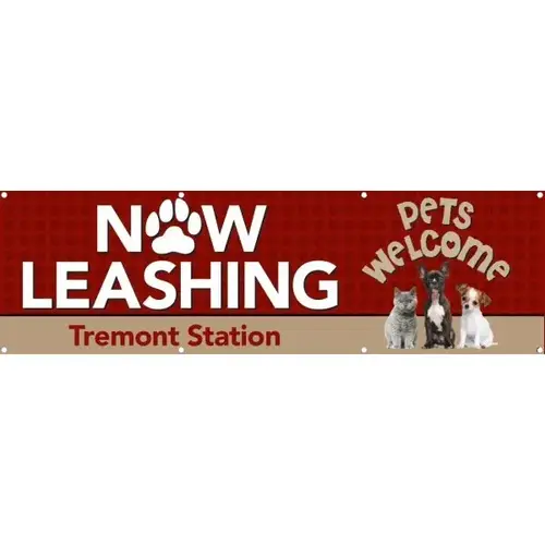 Horizontal Semi-Custom Banner, Furry Pets, 10 ft X 3 ft Horizontal Semi-Custom Banner, Furry Pets, 10 ft X 3 ft