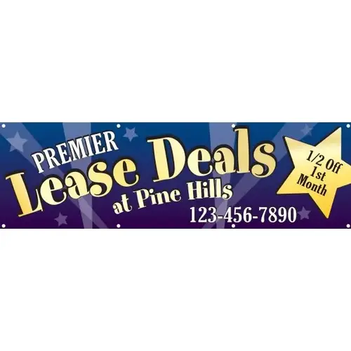 Horizontal Semi-Custom Banner, Premier, 10 ft X 3 ft Horizontal Semi-Custom Banner, Premier, 10 ft X 3 ft
