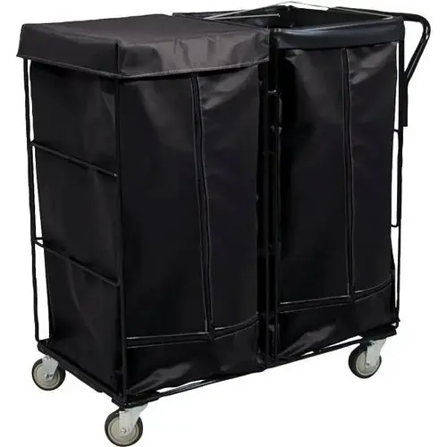 11 Bushel 2-Compartment Collection Cart (Black) 11 Bushel 2-Compartment Collection Cart (Black)