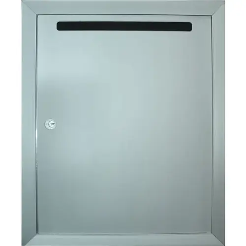 Surface Mount Collection Box Aluminum , Engraved Letters With Usps Lock Prep Surface Mount Collection Box Aluminum , Engraved Letters With Usps Lock Prep