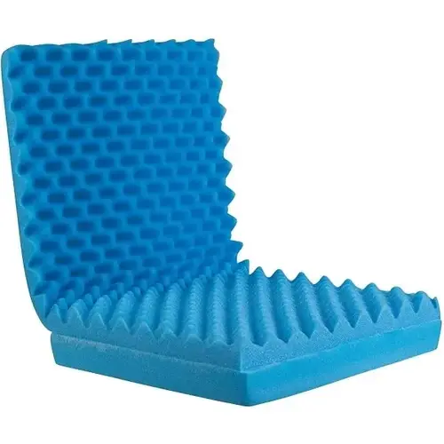 Foam Chair Pad/seat Cushion With Back, 18" X 32" X 3", Blue Foam Chair Pad/seat Cushion With Back, 18" X 32" X 3", Blue