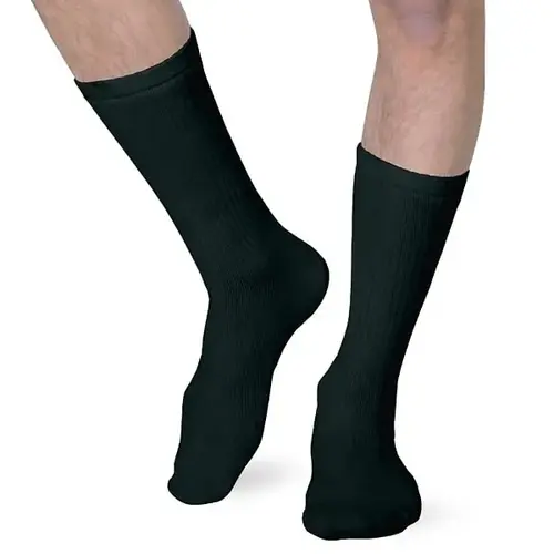 Mens Compression Dress Sock Pair, 8-15mm, Black, Small Mens Compression Dress Sock Pair, 8-15mm, Black, Small