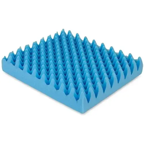 Egg Crate Sculpted Foam Seat Cushion Without Back, Blue Egg Crate Sculpted Foam Seat Cushion Without Back, Blue