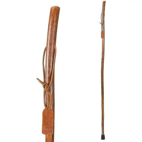 58" Free Form Hickory Handcrafted Wood Walking Stick, Made In The Usa 58" Free Form Hickory Handcrafted Wood Walking Stick, Made In The Usa