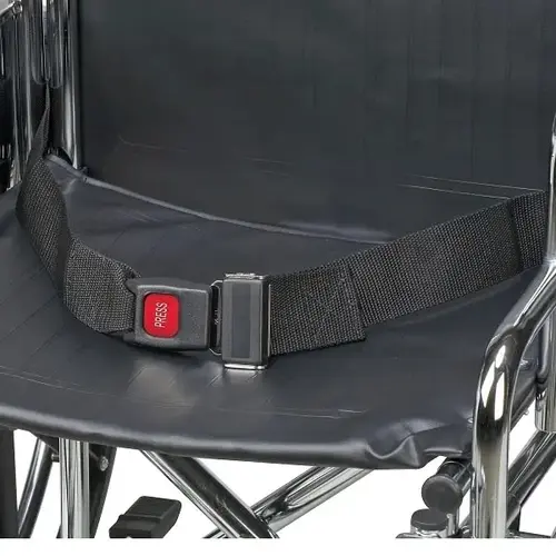 48 In. Wheelchair Seat Belt And Safety Harness, 1.75 Inches Thick, Black 48 In. Wheelchair Seat Belt And Safety Harness, 1.75 Inches Thick, Black