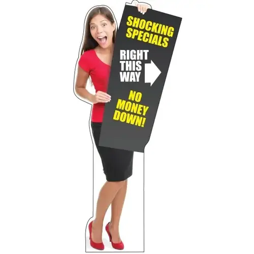 Life Size Semi-Custom Character Cutouts, Wow Power, 29 X 59 Life Size Semi-Custom Character Cutouts, Wow Power, 29 X 59