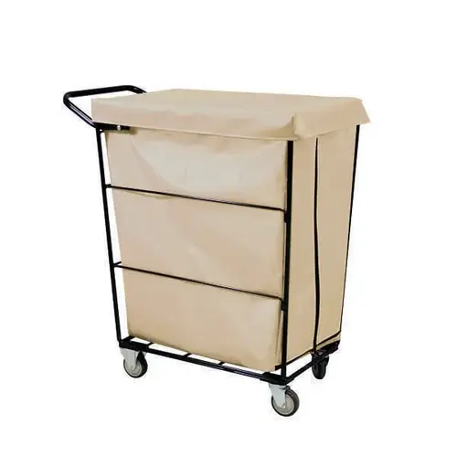 Linen Cart 32cf Tan 2 Fixed, 2 Swivel Linen Cart 32cf Tan 2 Fixed, 2 Swivel