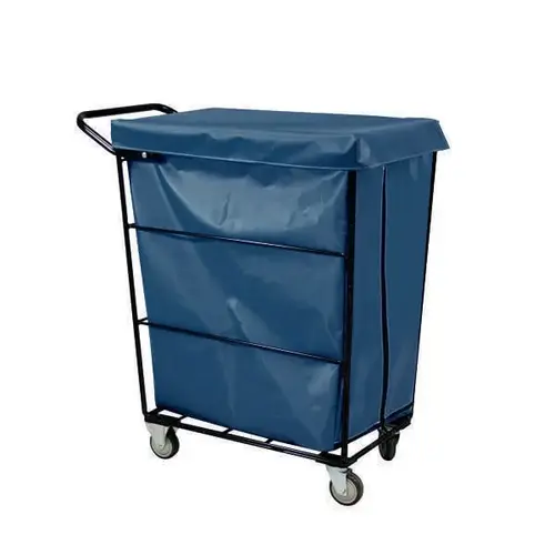 Linen Cart 32cf Navy 2 Fixed, 2 Swivel Linen Cart 32cf Navy 2 Fixed, 2 Swivel