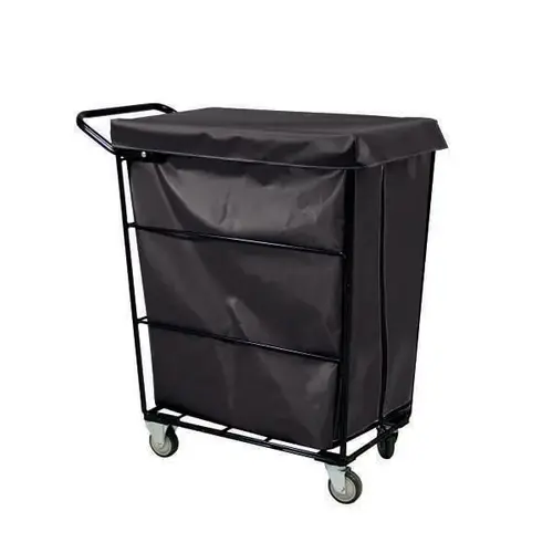 Linen Cart 32cf Black 2 Fixed, 2 Swivel Linen Cart 32cf Black 2 Fixed, 2 Swivel
