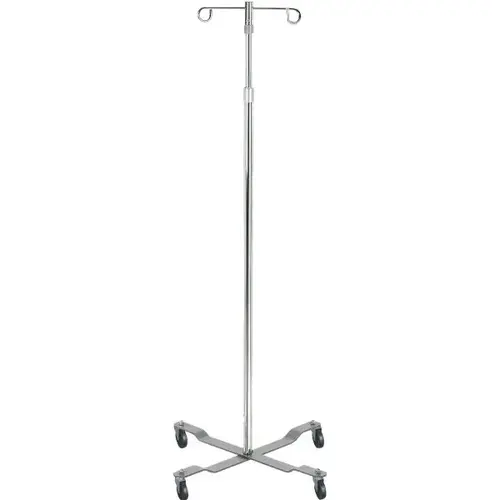 Economy Iv Pole 4-Leg With Removable 2 Hook Top Economy Iv Pole 4-Leg With Removable 2 Hook Top