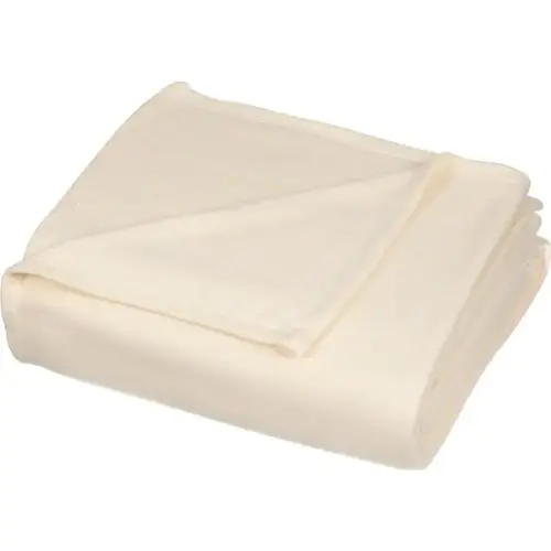 Classic Fleece Blanket Queen 90x90 In. Ivory Classic Fleece Blanket Queen 90x90 In. Ivory