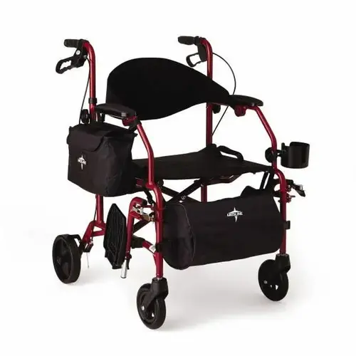 Industries Red Transport Chair Industries Red Transport Chair