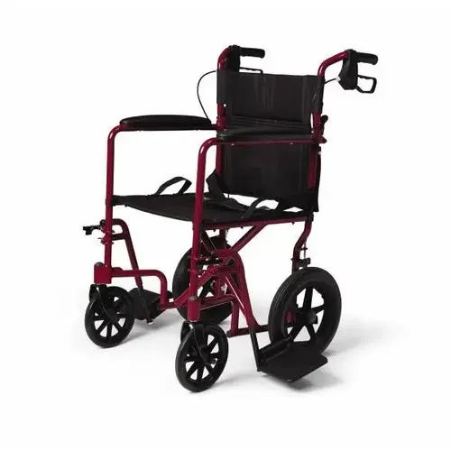 Industries Red Basic Transport Chair Industries Red Basic Transport Chair