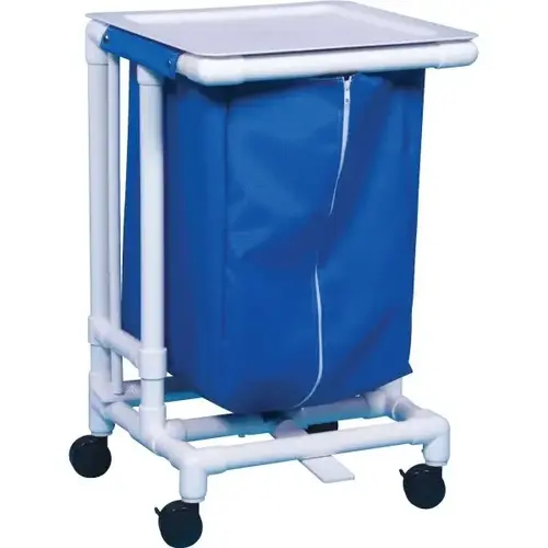 Jumbo Single Hamper With Foot Pedal Cap Blue Mesh Jumbo Single Hamper With Foot Pedal Cap Blue Mesh