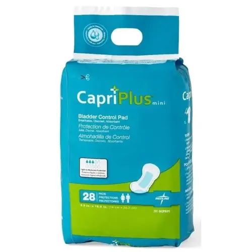 Liner, Incontinent, Capri Plus Bladder Control Pads, 5.5x10.5 - pack of 28 Liner, Incontinent, Capri Plus Bladder Control Pads, 5.5x10.5 - pack of 28