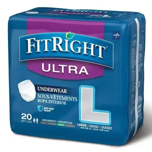 Underwear, Protective, Ultra, Large 40" To 56" - pack of 80 Underwear, Protective, Ultra, Large 40" To 56" - pack of 80