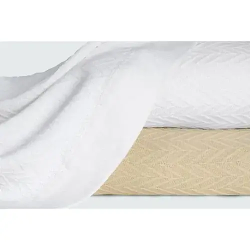 Magnificence 100% Pure Thermal Blanket, Linen, Xl Full - pack of 2 Magnificence 100% Pure Thermal Blanket, Linen, Xl Full - pack of 2