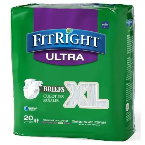 Brief, Clothlike Brief Size Large 57" To 66" - pack of 20 Brief, Clothlike Brief Size Large 57" To 66" - pack of 20