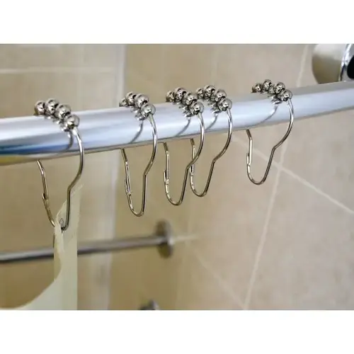 Kass151 Stainless Steel Hook With 4 Abs Nickel Plated Rollers Chrome - pack of 144 Kass151 Stainless Steel Hook With 4 Abs Nickel Plated Rollers Chrome - pack of 144