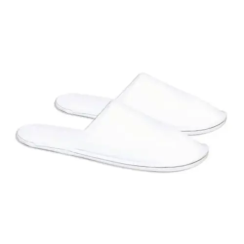 Closed Toe Velour Slipper 12" Anti-Skid Sole - pack of 100 Closed Toe Velour Slipper 12" Anti-Skid Sole - pack of 100