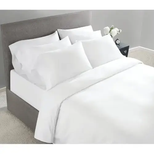 Wynrest T300 Flat Sheet, King 120x125", White - pack of 12 Wynrest T300 Flat Sheet, King 120x125", White - pack of 12