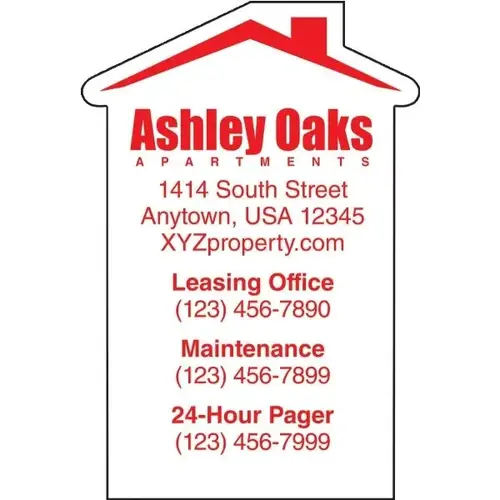 Custom Magnet, 2-3/4 X 3-1/2 Tall House Shape - pack of 100 Custom Magnet, 2-3/4 X 3-1/2 Tall House Shape - pack of 100