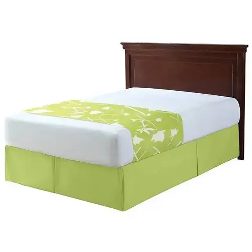 Beyond Impressions Solid Green Full Bed Skirt 54x80+14 - pack of 6 Beyond Impressions Solid Green Full Bed Skirt 54x80+14 - pack of 6