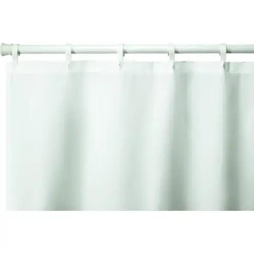 Hooked Style Nylon Shower Curtain 72 X 72" White - pack of 12 Hooked Style Nylon Shower Curtain 72 X 72" White - pack of 12
