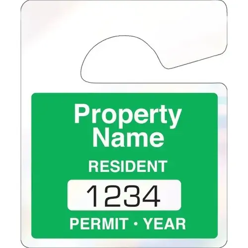 Fully Custom Holographic Parking Permit Tags, 2-1/2 X - pack of 100 Fully Custom Holographic Parking Permit Tags, 2-1/2 X - pack of 100