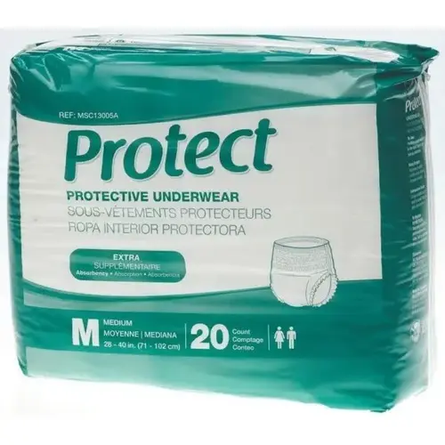 Underwear, Extra Protective, Medium 28" To 40" - pack of 80 Underwear, Extra Protective, Medium 28" To 40" - pack of 80