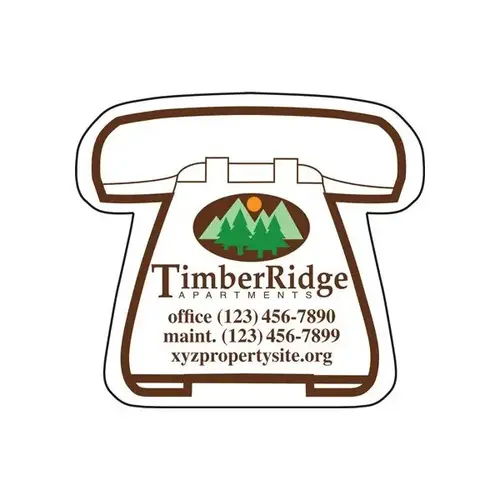 Custom Magnet, Telephone Shape, 2-1/2 X 2-1/ - pack of 100 Custom Magnet, Telephone Shape, 2-1/2 X 2-1/ - pack of 100