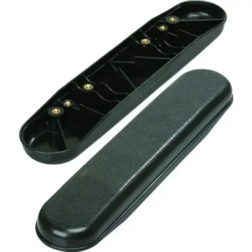 Replacement Armrest Plastic Black Desk - pack of 2 Replacement Armrest Plastic Black Desk - pack of 2