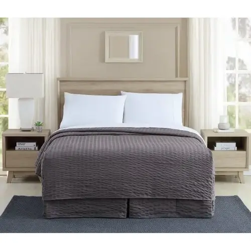 Extended Stay America Capped Top Sheet Queen Grey 60x80x16 - pack of 12 Extended Stay America Capped Top Sheet Queen Grey 60x80x16 - pack of 12