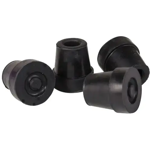 Quad Tips Without Inserts, #16, Black, 1/2 Inch - pack of 4 Quad Tips Without Inserts, #16, Black, 1/2 Inch - pack of 4