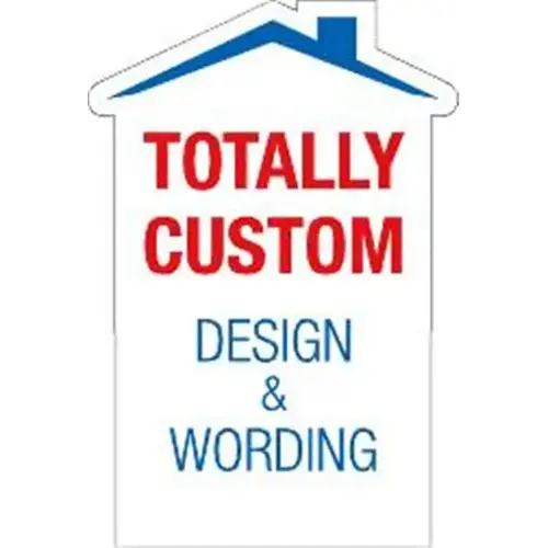 Custom Restix, 2 3/8 X 3-1/2 Tall House Shape - pack of 100 Custom Restix, 2 3/8 X 3-1/2 Tall House Shape - pack of 100
