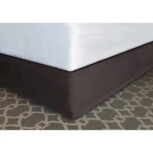 Designer Decor Bed Skirt Brown Polyester Fl 54x80x12" - pack of 12 Designer Decor Bed Skirt Brown Polyester Fl 54x80x12" - pack of 12