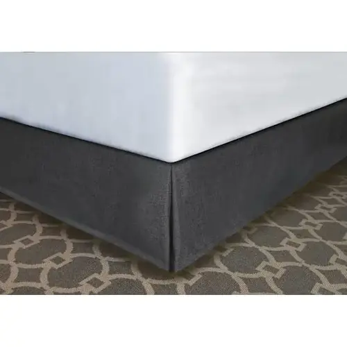 Designer Decor Bed Skirt Grey Polyester King 72x80x14" - pack of 12 Designer Decor Bed Skirt Grey Polyester King 72x80x14" - pack of 12