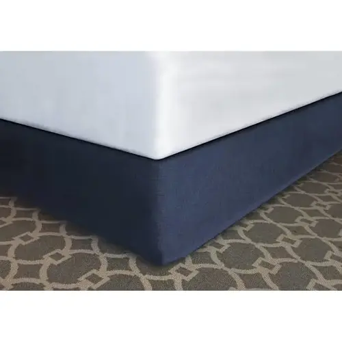 Modern-Fit Bed Skirt Bespoke Navy Polyester K 76x80x12" - pack of 12 Modern-Fit Bed Skirt Bespoke Navy Polyester K 76x80x12" - pack of 12