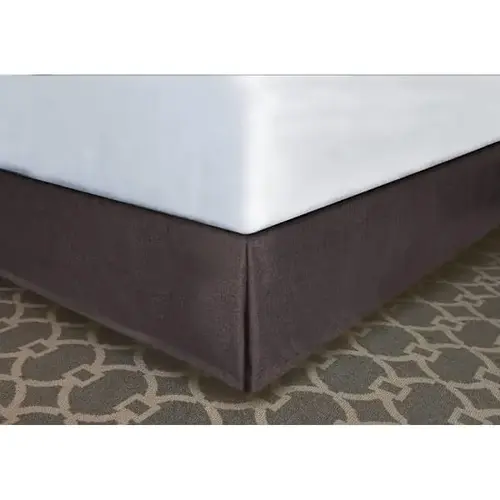Pleated Bed Skirt Berkshire Brown Polyester K 76x80x14" - pack of 12 Pleated Bed Skirt Berkshire Brown Polyester K 76x80x14" - pack of 12