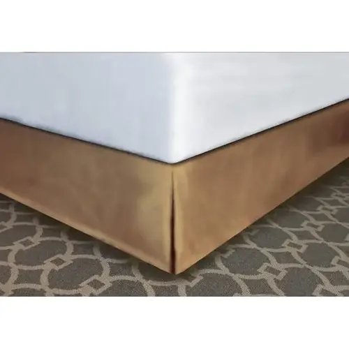 Designer Decor Bed Skirt Gold Polyester King 76x80x12" - pack of 12 Designer Decor Bed Skirt Gold Polyester King 76x80x12" - pack of 12