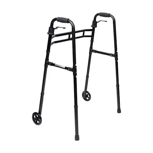 Adjustable Paddle Walker W/5" Wheels - 400 Lb. Weight Cap. - Black Adjustable Paddle Walker W/5" Wheels - 400 Lb. Weight Cap. - Black