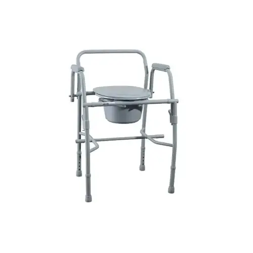 Drop Arm Folding Commode Drop Arm Folding Commode