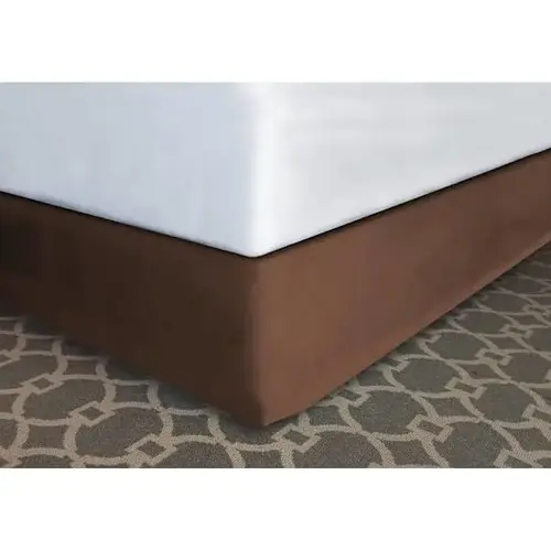 Modern-Fit Bed Skirt Espresso Polyester Full 54x80x14" - pack of 12 Modern-Fit Bed Skirt Espresso Polyester Full 54x80x14" - pack of 12