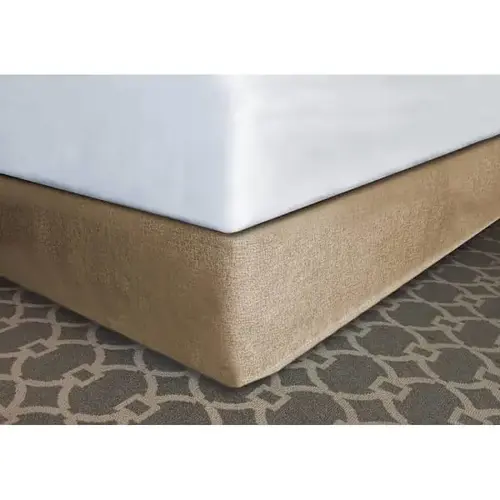 Designer Decor Bed Skirt Caramel Poly King 76x80x12" - pack of 12 Designer Decor Bed Skirt Caramel Poly King 76x80x12" - pack of 12