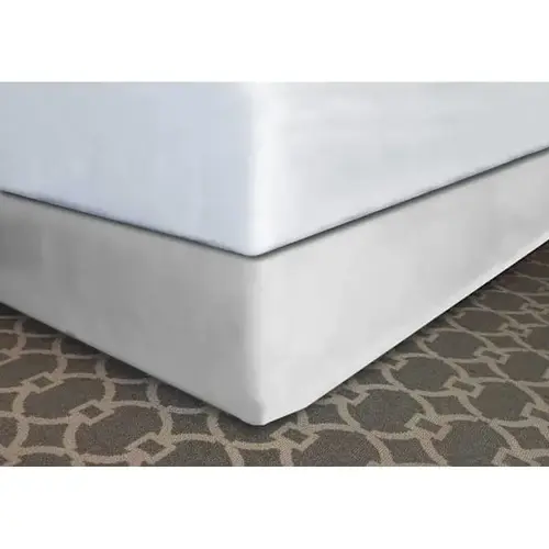 Designer Decor Bed Skirt White Polyester Fl 54x80x14" - pack of 12 Designer Decor Bed Skirt White Polyester Fl 54x80x14" - pack of 12