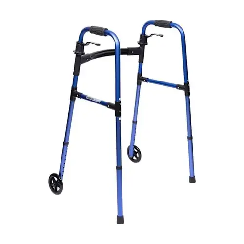 Lightweight Adult Paddle Walker With 5" Wheels - Blue Lightweight Adult Paddle Walker With 5" Wheels - Blue