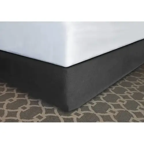 Designer Decor Bed Skirt Grey Polyester King 76x80x12" - pack of 12 Designer Decor Bed Skirt Grey Polyester King 76x80x12" - pack of 12