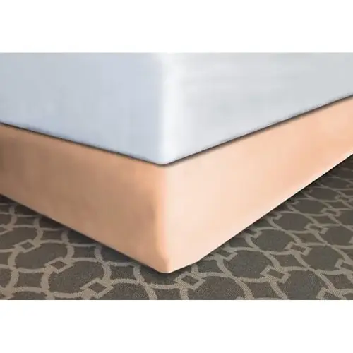 Modern-Fit Bed Skirt Sand Polyester Full XL 54x80x12" - pack of 12 Modern-Fit Bed Skirt Sand Polyester Full XL 54x80x12" - pack of 12